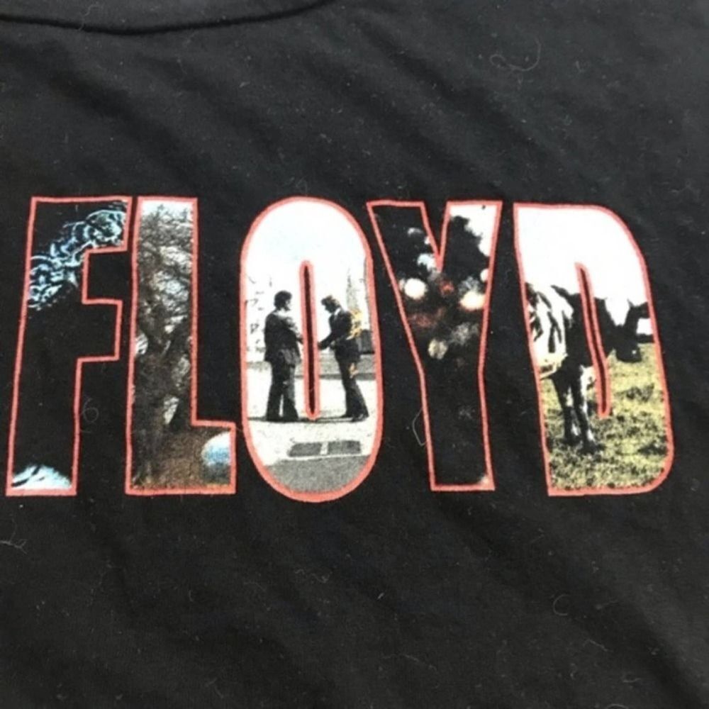 Chaser Pink Floyd photographic boxy graphic band black T-shirt womens small - Picture 3 of 5